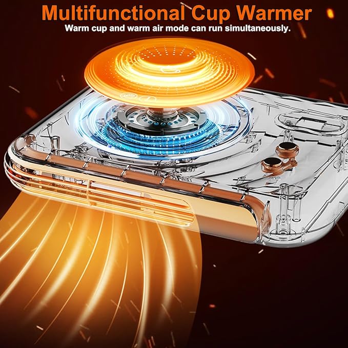 2 - in - 1 Thermostatic Cup Mat & Warm Air Blower - Zambeel