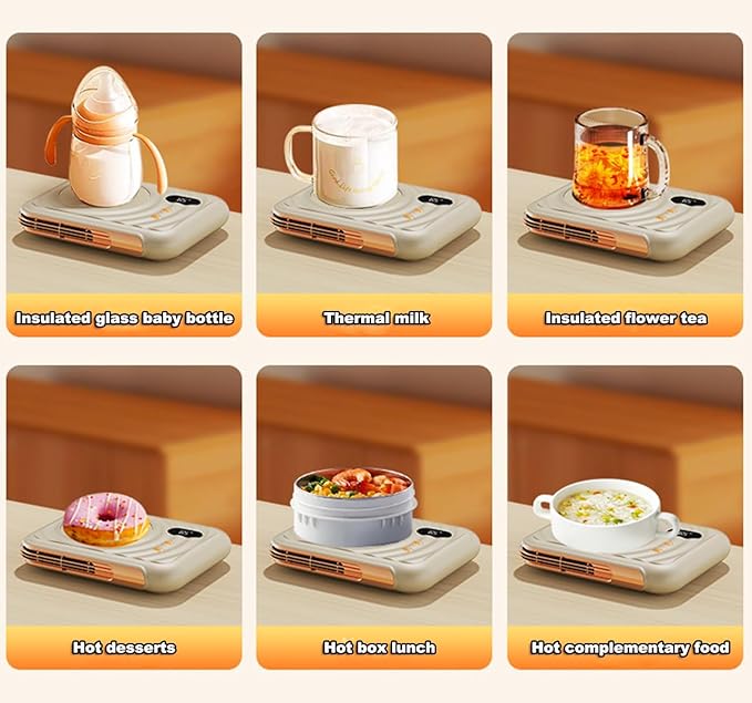 2 - in - 1 Thermostatic Cup Mat & Warm Air Blower - Zambeel