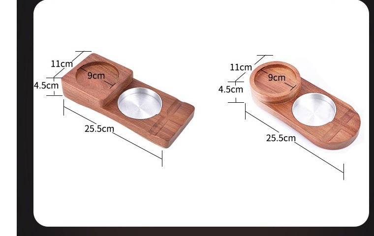 2 In 1 Wooden Ashtray Rustic Wood Whiskey Glass Cup Tray And Cigar Holder Rest Ashtray Home Office Decoration Ornaments - Zambeel