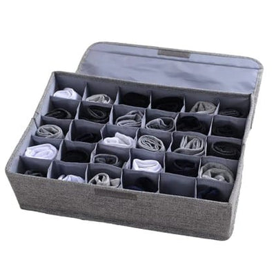 24 - Grid Foldable Fabric Organizer Box - Zambeel
