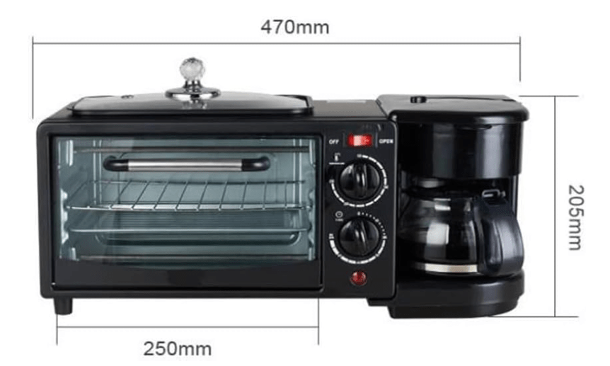3 in 1 Breakfast Machine - Zambeel