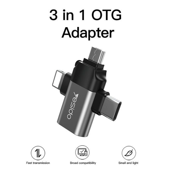 3 In 1 OTG Adapter - Zambeel