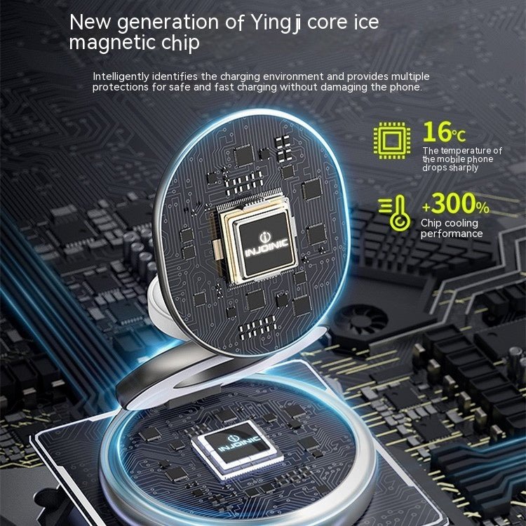 3 - in - 1 Wireless Charger Magnetic Folding Stand - Zambeel