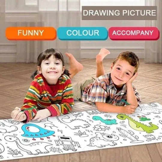 3 - Meter Kids Coloring Roll - Zambeel