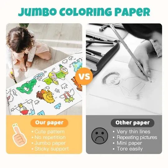 3 - Meter Kids Coloring Roll - Zambeel