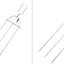 3 - Prong Skewer Stick Needles Kebab 3 Way Forks Stainless Steel Barbecue Grill Fork Household BBQ Non - stick - Zambeel
