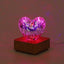 3d Love Glass Small Night Lamp Bedside Bedroom - Zambeel