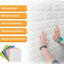 3D Self - Adhesive Foam Brick Wall Sticker - Zambeel