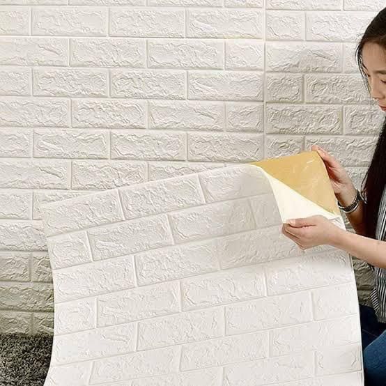 3D Self - Adhesive Foam Brick Wall Sticker - Zambeel