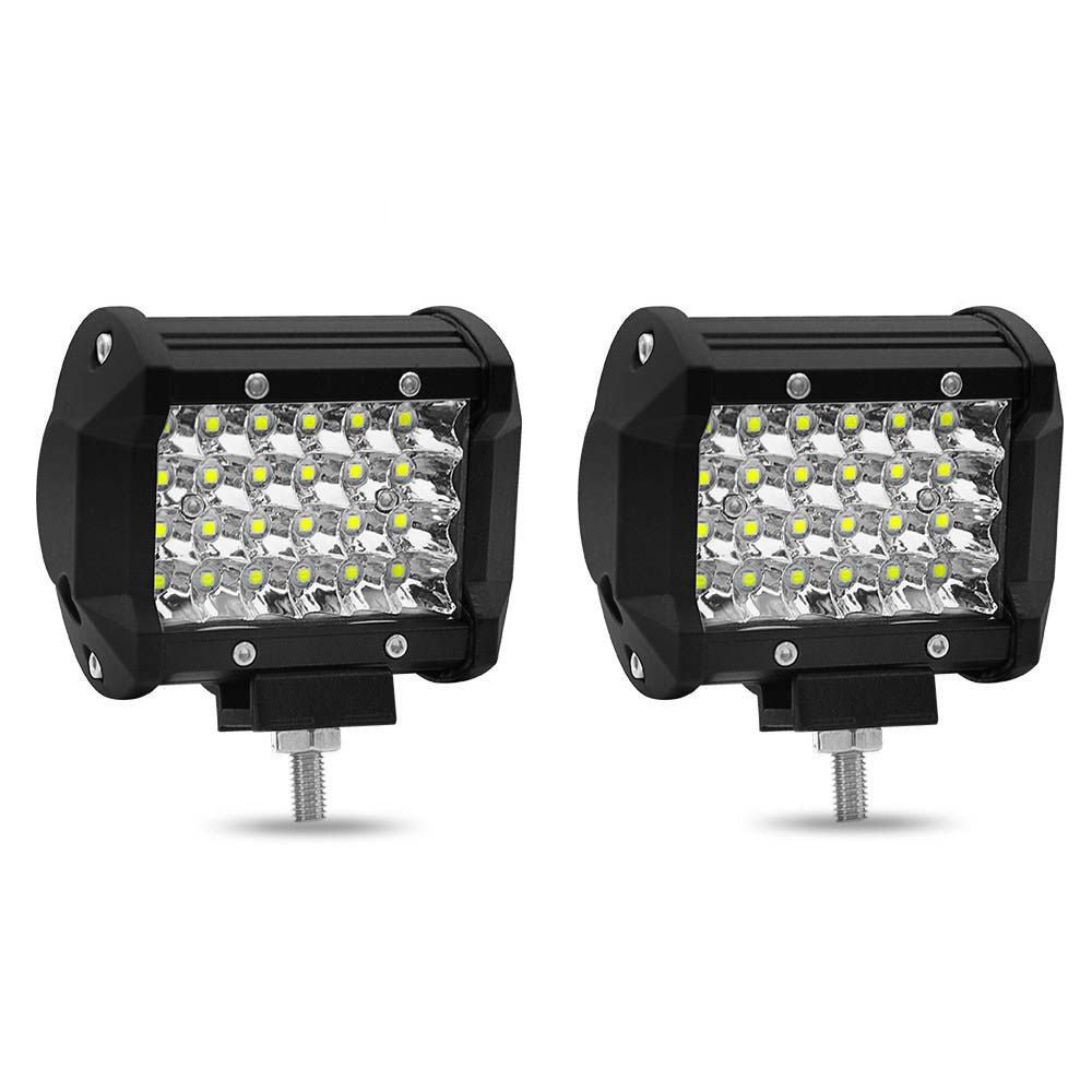 4 Row Of Light Beads Highlighting Strip Lights 72W Off - Road Vehicle Modification - Zambeel
