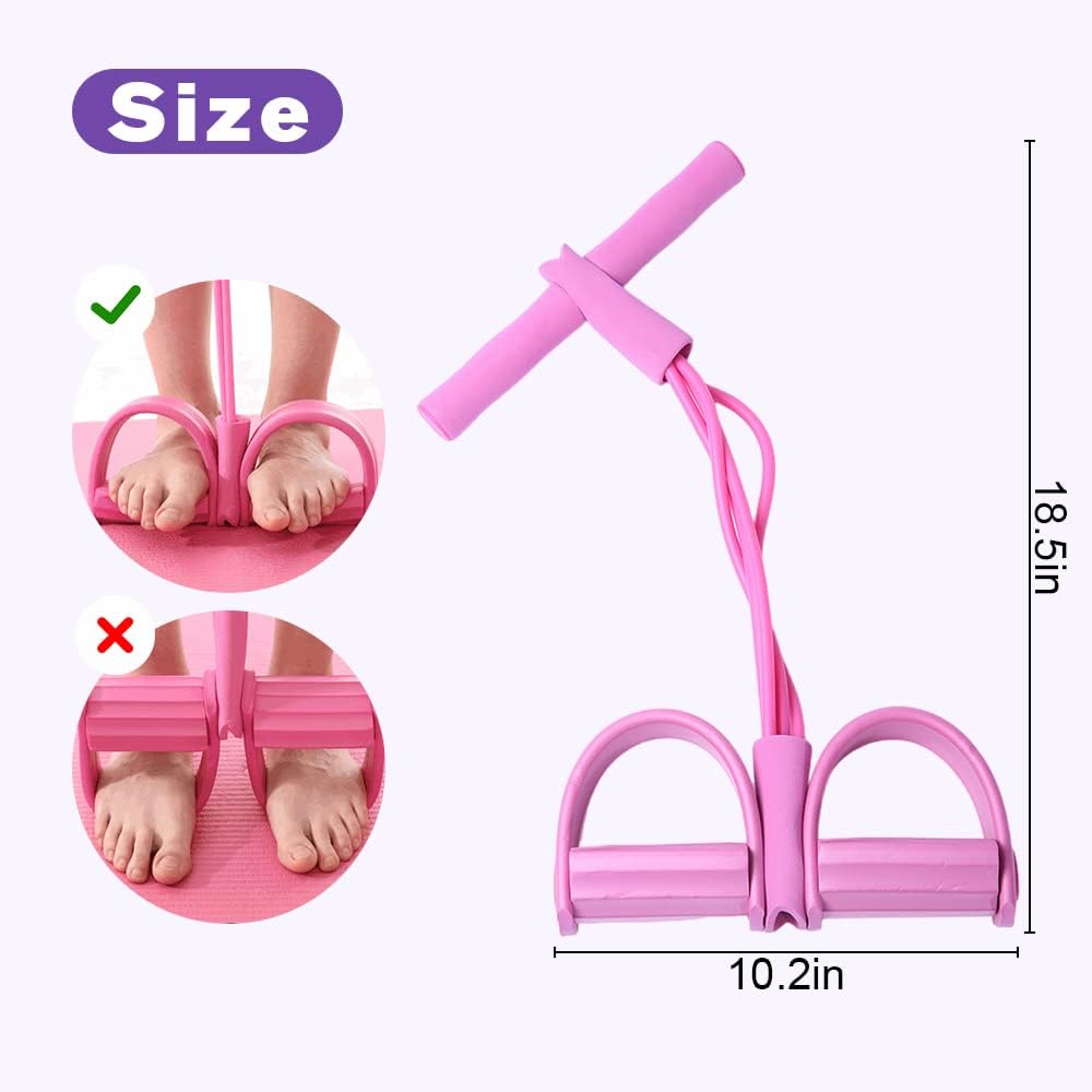 4 - Tube Pedal Resistance Band - Zambeel