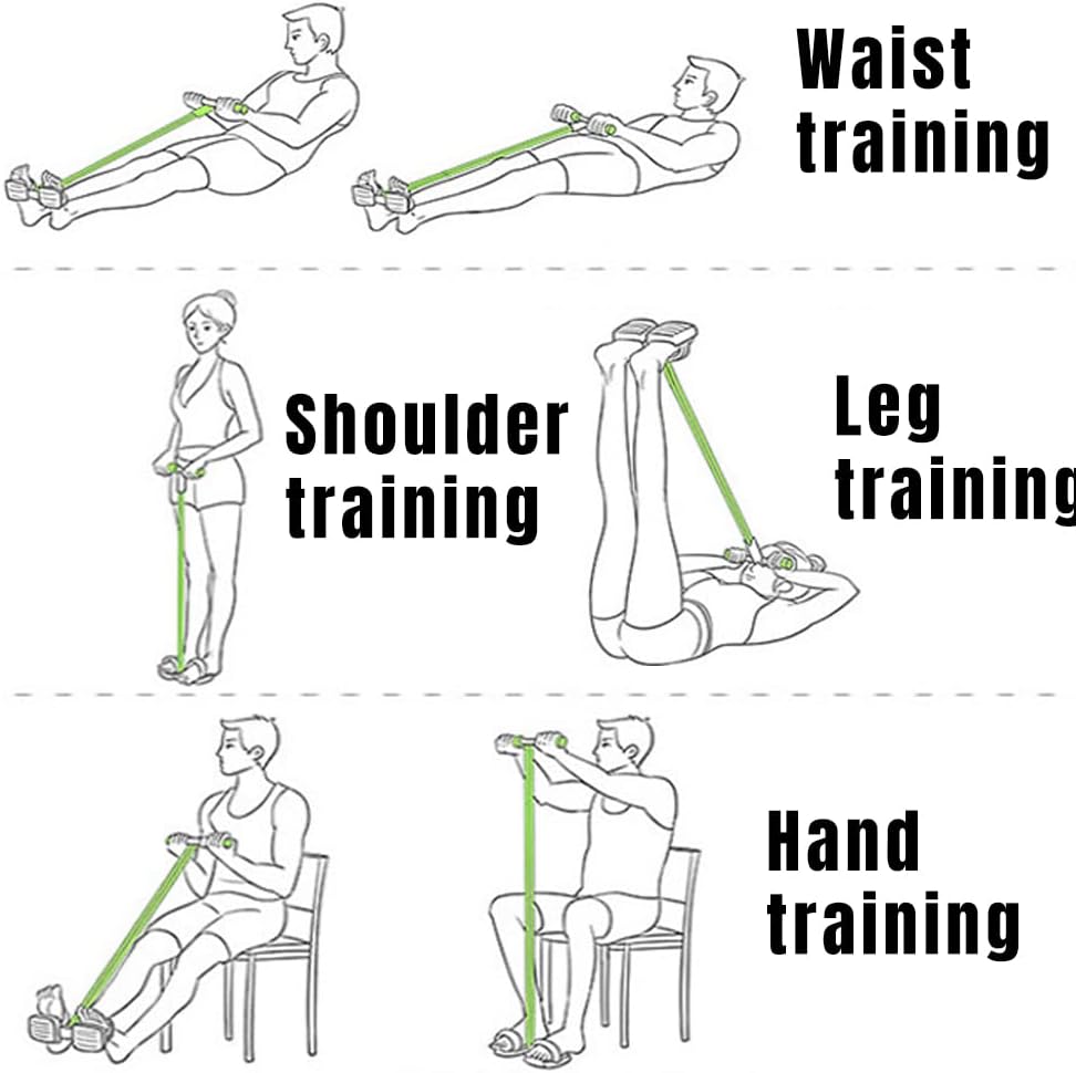 4 - Tube Pedal Resistance Band - Zambeel