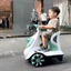 Electric Ride-On Scooter for Kids with Bubble Blower ©