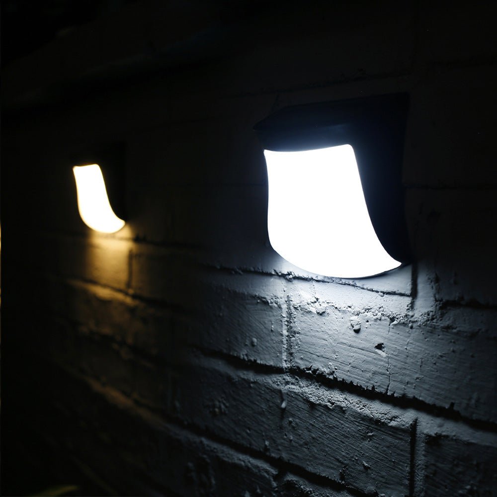 4pcs Solar Lamp Fence Wall Lamp Outdoor Waterproof Home Decoration Lighting Garden Wall Lamp - Zambeel