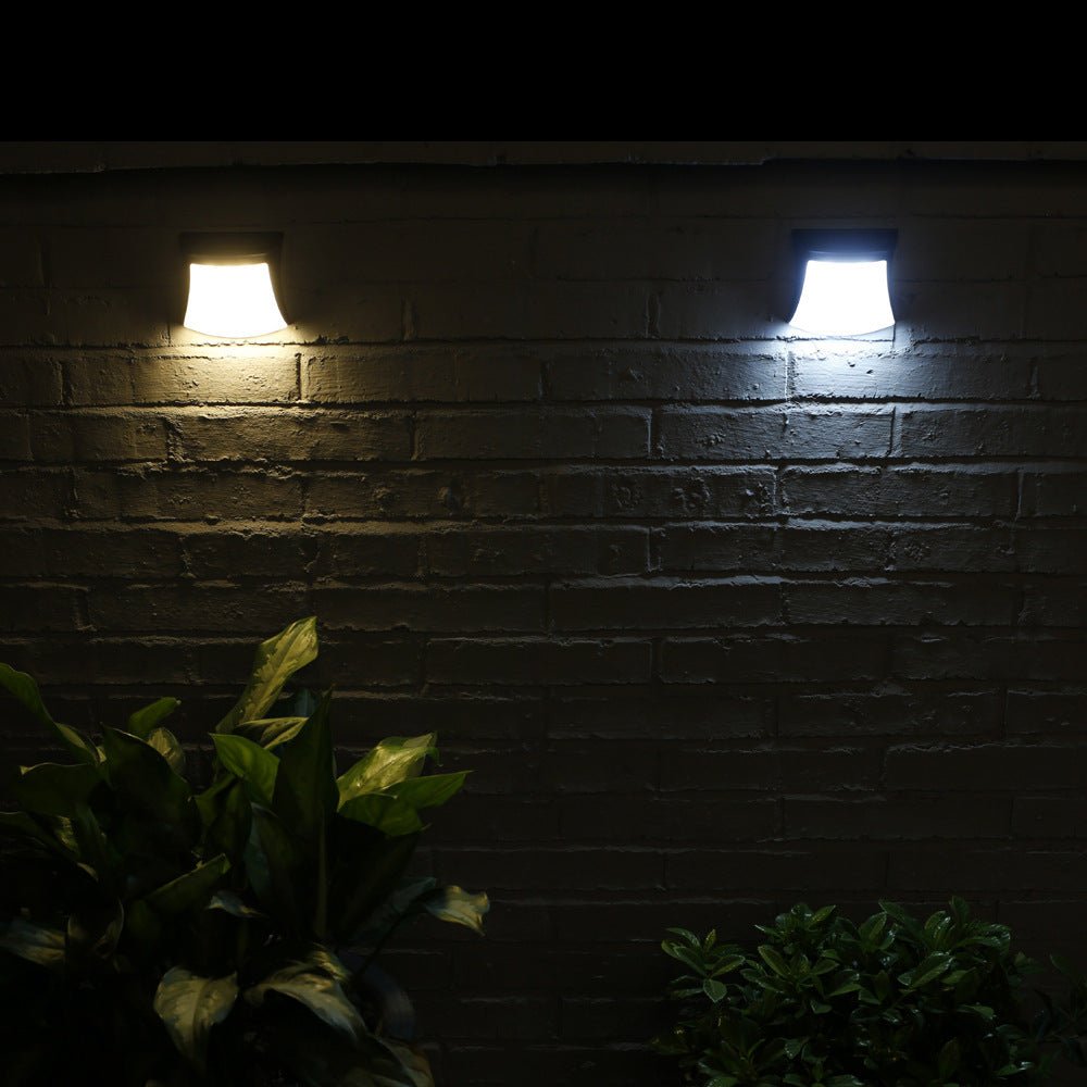 4pcs Solar Lamp Fence Wall Lamp Outdoor Waterproof Home Decoration Lighting Garden Wall Lamp - Zambeel