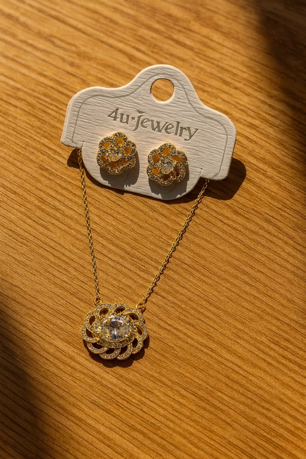 4u Jewelry - Cubic Zirconia Pendant & Earring Sets - Zambeel