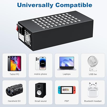 50 - Port 200 W USB Charging Station © - Zambeel