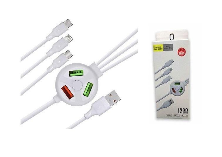 6 - in - 1 Extended Data Cable - Zambeel