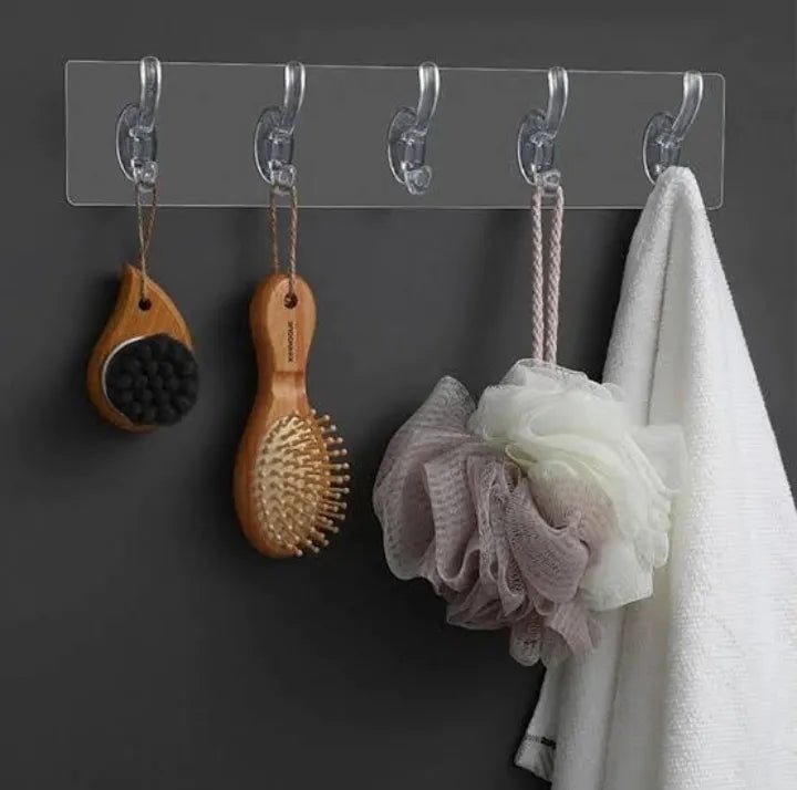 6 - Row Transparent Hooks - Zambeel
