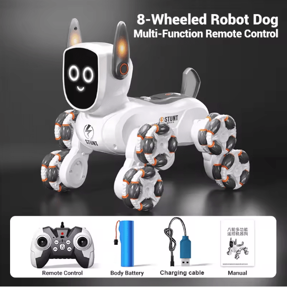 8‑Wheel Multi‑Functional RC Robot Dog - Zambeel
