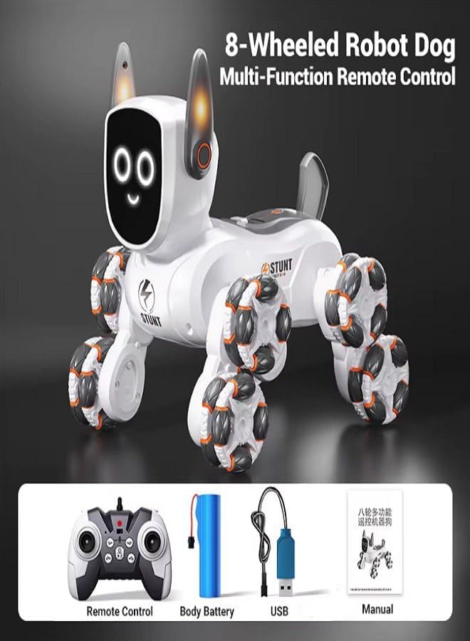 8‑Wheel Multi‑Functional RC Robot Dog - Zambeel
