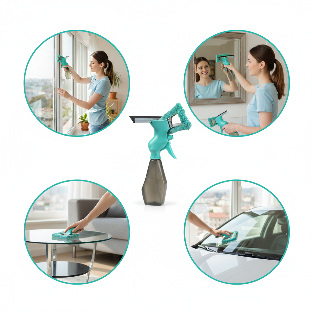 منظف نوافذ بالرش