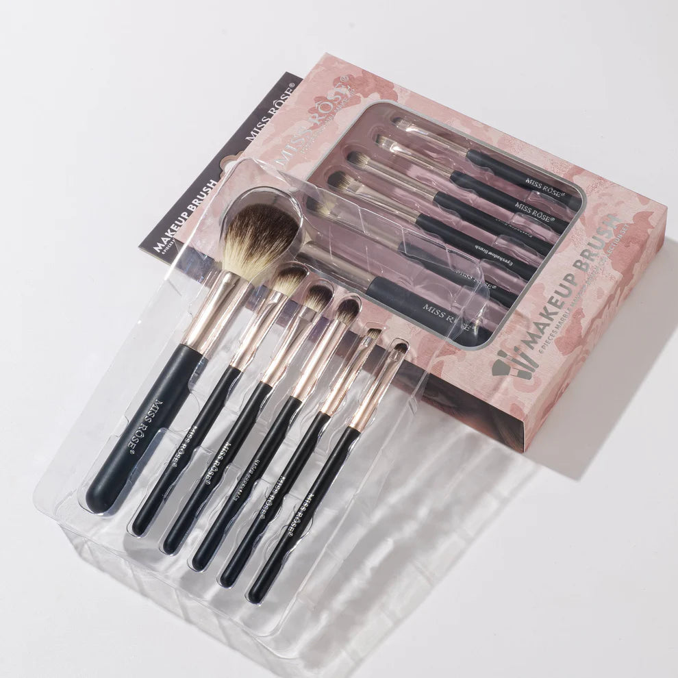 Miss Rose - Professional 6 Marble Makeup Brush Set (Original)