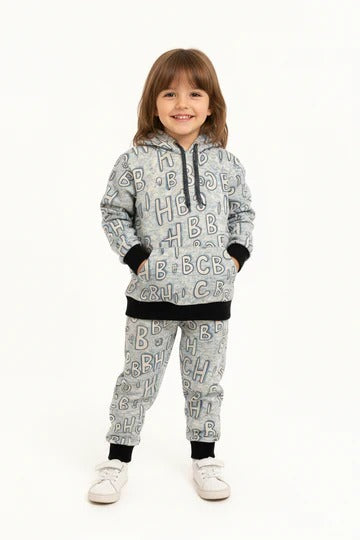 CBH Blue Letter Printed Winter Tracksuit