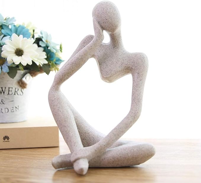 Abstract Stone - Look Thinking Woman Statue - Zambeel