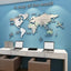 Acrylic 3D Wall Decor World Map Wall Decar for Office Decoration (Large) - Zambeel