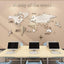 Acrylic 3D Wall Decor World Map Wall Decar for Office Decoration (Large) - Zambeel