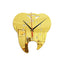 Acrylic Tooth Shape Wall Clock Living Room Office Custom Quartz Mute Clock - Zambeel