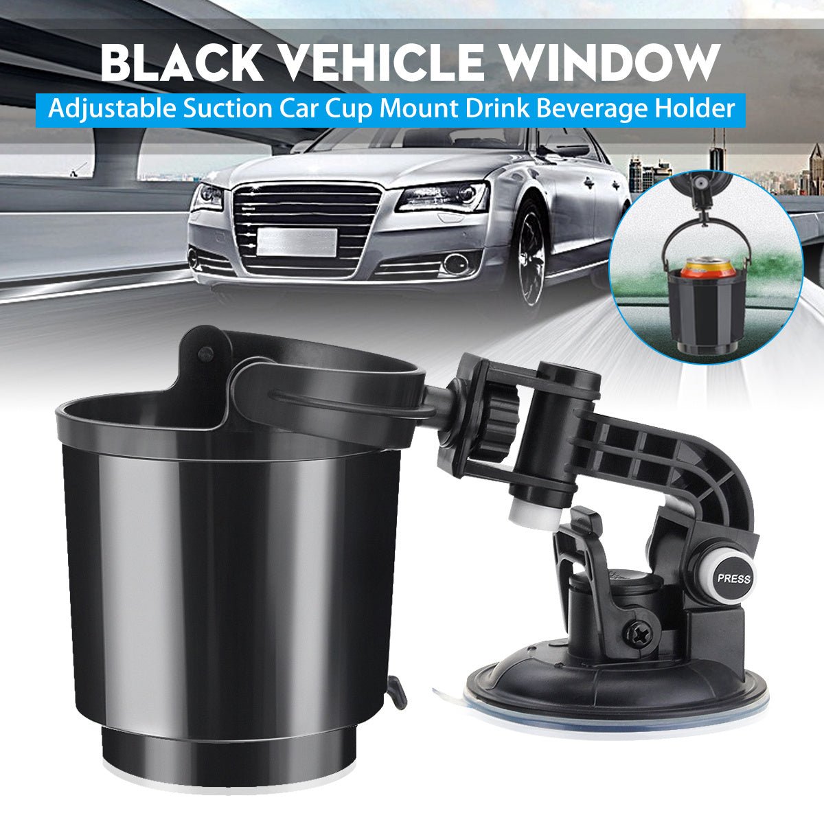 Adjustable Suction Cup Type Mobile Phone Holder Car Water Cup Holder - Zambeel