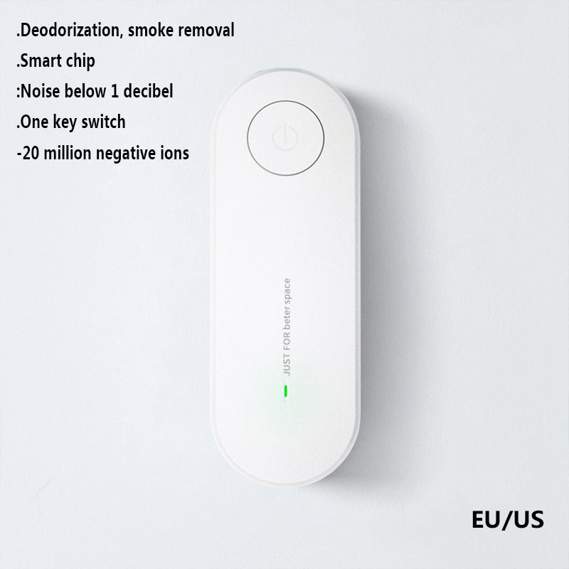 Air Purifier Anion, Mini Portable Air Purification Air Freshener Ionizer Cleaner Dust Cigarette Smoke Remover Toilet Deodorant - Zambeel
