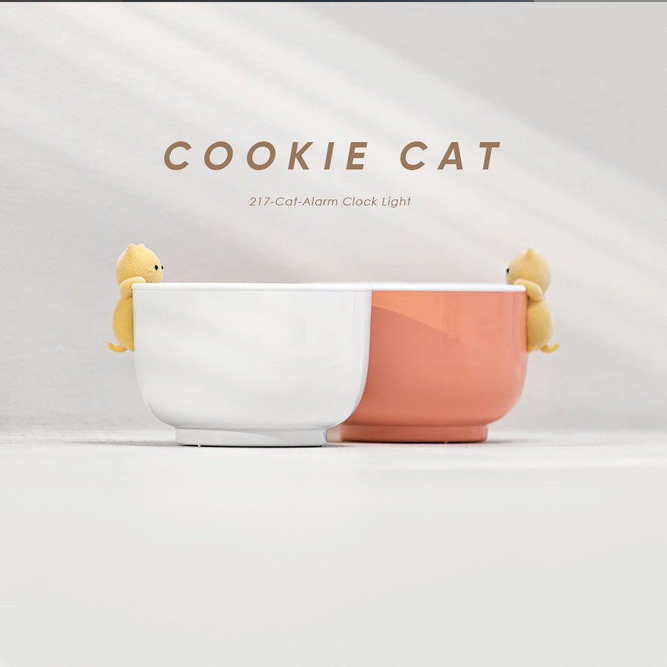 Alarm Clock Atmosphere Night Light Rechargeable LED Screen Bedside Wake Up Clock Adjustable Brightness Lamp - Zambeel