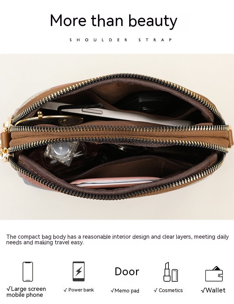 All - matching National Style Fashion Double - Zipper Cross - body Bags - Zambeel