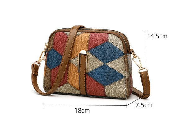 All - matching National Style Fashion Double - Zipper Cross - body Bags - Zambeel