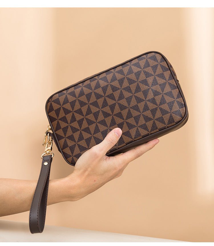 All - matching Printed Clutch Personalized Business Hand - held Bag Clip Wallet - Zambeel