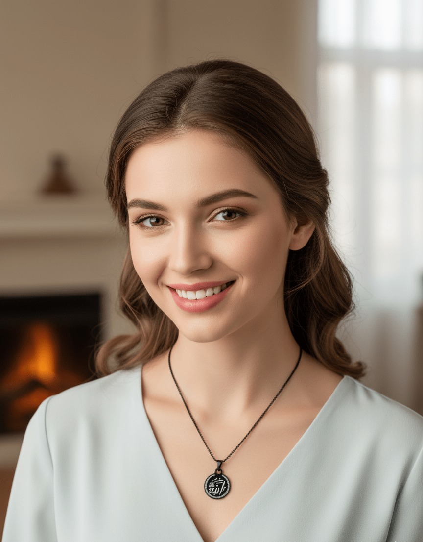 Allah Calligraphic Pendant Necklace - Zambeel