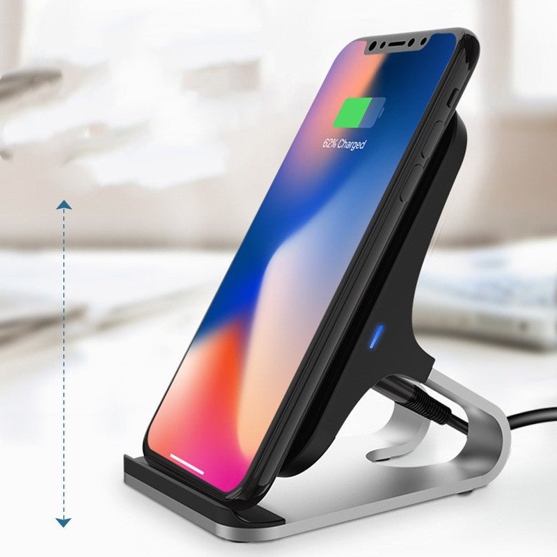 Aluminum Alloy QI Fast Charging 15W Wireless Charger Mobile Phone Holder - Zambeel