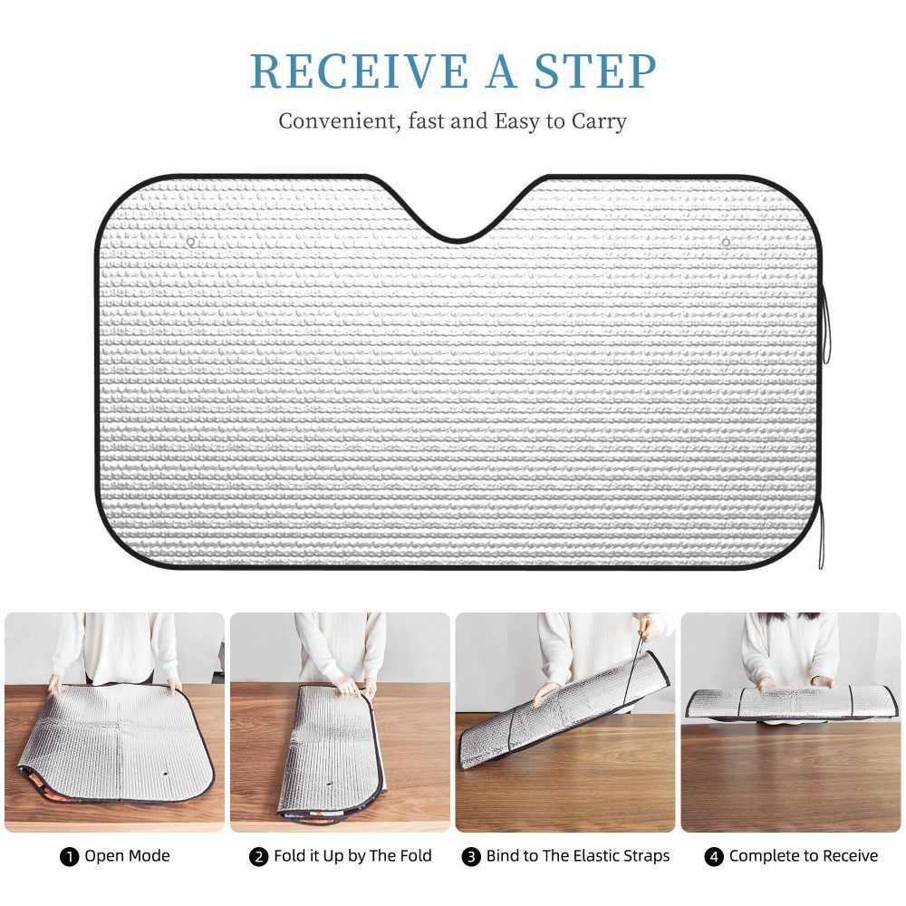 Aluminum Foil Car Windshield Sun Visor - Zambeel