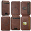 Android Universal Phone Magnetic Card Holder MagSafe Magnetic Ring PU Leather - Zambeel