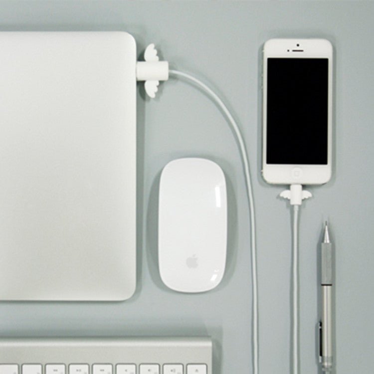 Angel Creative Simple Data Cable Protective Cover Bat Mobile Phone Headset Charging Cable Anti - Breaking Protective Cover - Zambeel