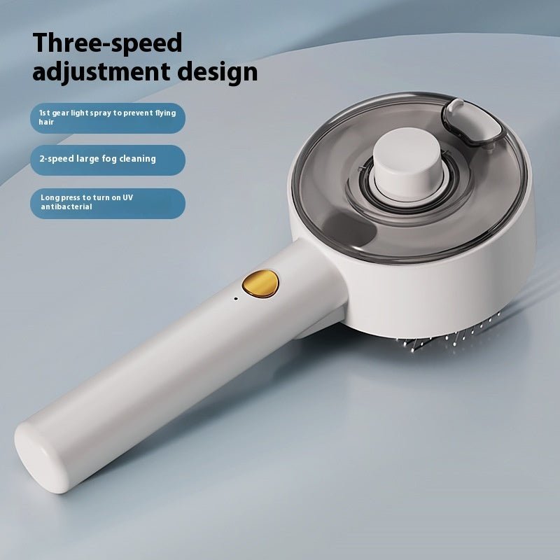 Animal Hair Remover Brush Dog And Cat Steam Brush Pet Self Cleaning Dog Brush Grooming Removes Cat Hairs Cat Dog Accessories Pet Products - Zambeel