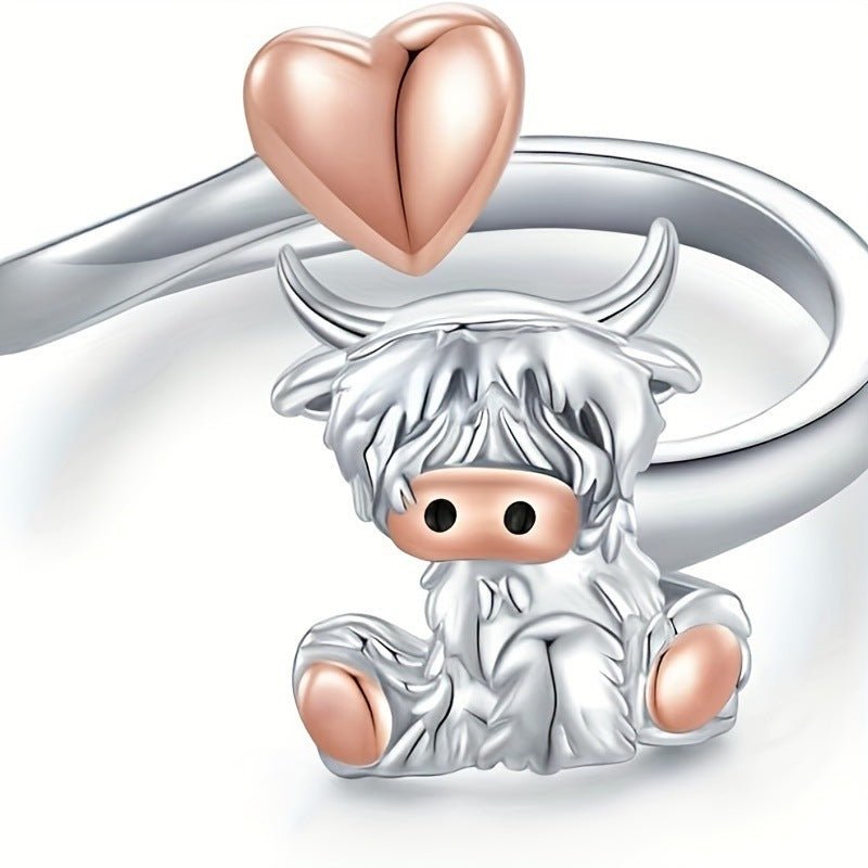 Animal Open Heart Ring Girl Christmas Gift - Zambeel