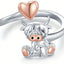Animal Open Heart Ring Girl Christmas Gift - Zambeel