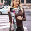 Artificial Cashmere Scarf Female Plant Print Fashion Commuter - Zambeel