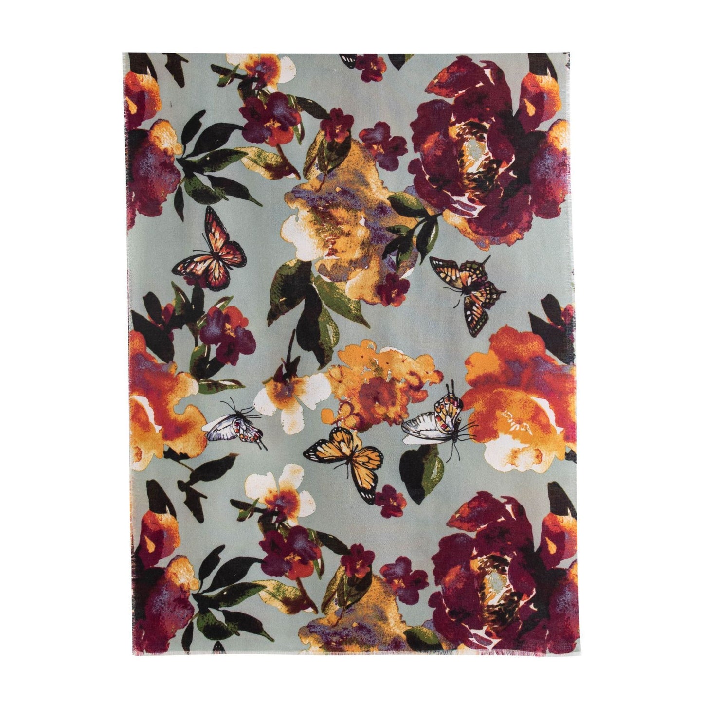 Artificial Cashmere Scarf Female Plant Print Fashion Commuter - Zambeel