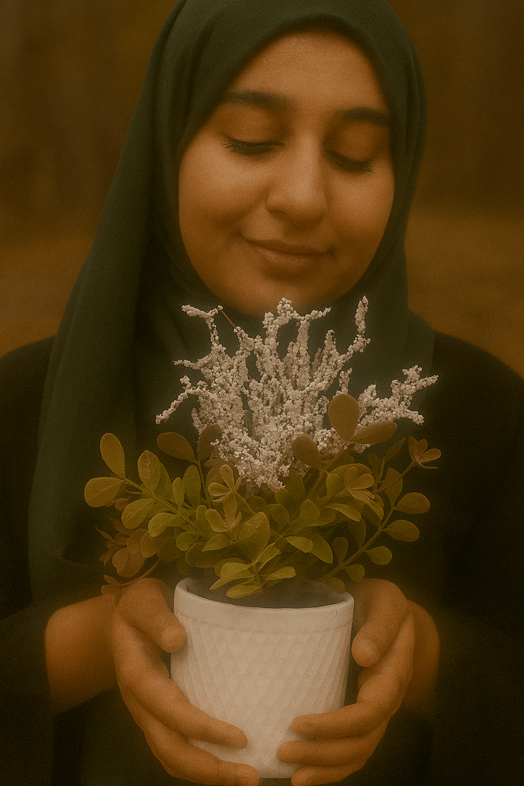 Artificial Potted Plant with Leaves - Zambeel