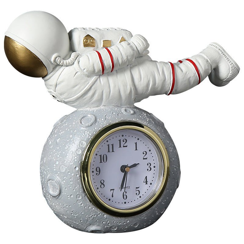 Astronaut Creative Children''s Room Bookcase Desktop Astronaut Clock Trinket Boy''s Bedroom Bedside Decoration - Zambeel